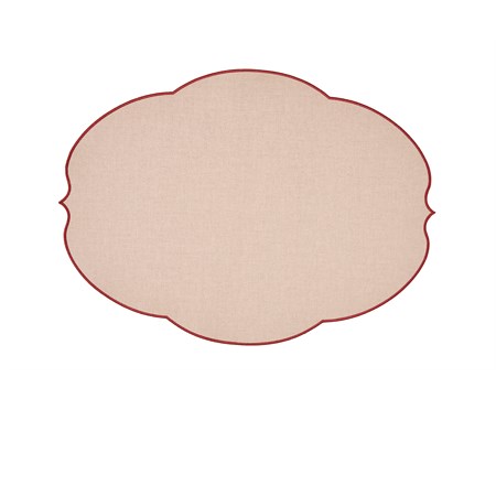 flowers tovaglietta double face rosa polvere